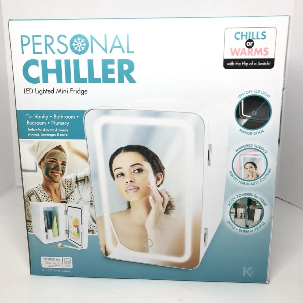 NEW Personal Chiller LED Lighted Mini Fridge